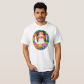 Sheltie Kerstmis Open Gifts Sable T-shirt (Voorkant volledig)