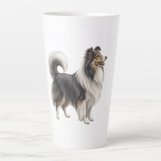 Sheltie Latte Mok (Voorkant)
