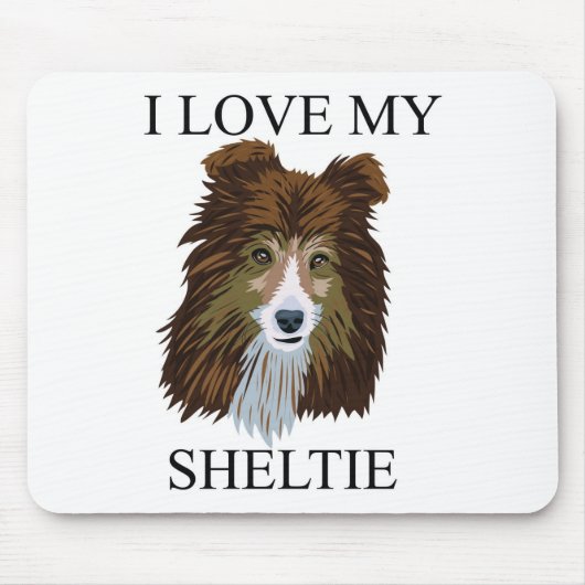 SHELTIE Love. Muismat (Voorkant)