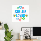 SHELTIE LOVER POSTER (Thuiskantoor)