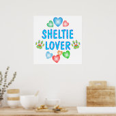 SHELTIE LOVER POSTER (Keuken)