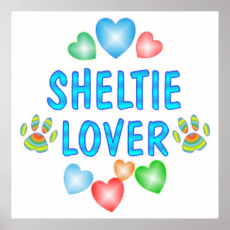 SHELTIE LOVER POSTER