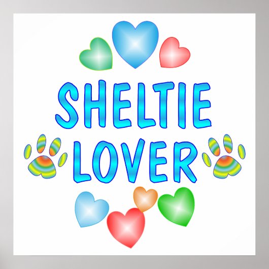 SHELTIE LOVER POSTER (Voorkant)