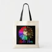 Sheltie Ma A Half Sunflower Sheltie Hondenliefhebb Tote Bag (Voorkant)