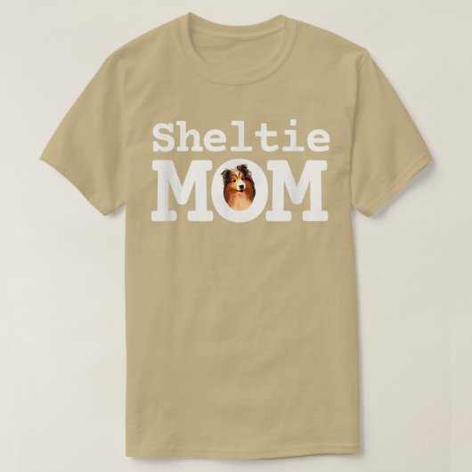 Sheltie Ma Cute Shetland Sheepdog T-shirt (Design voorkant)