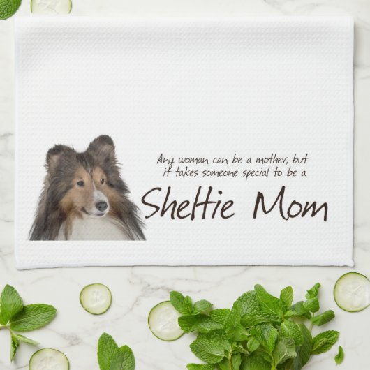 Sheltie Ma Kitchen Towel Theedoek (Gevouwen)