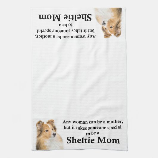Sheltie Ma Kitchen Towel Theedoek (Verticaal)