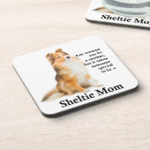 Sheltie Ma Onderzetter Set (Linkerzijde)