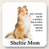 Sheltie Ma Onderzetter Set (Voorkant)