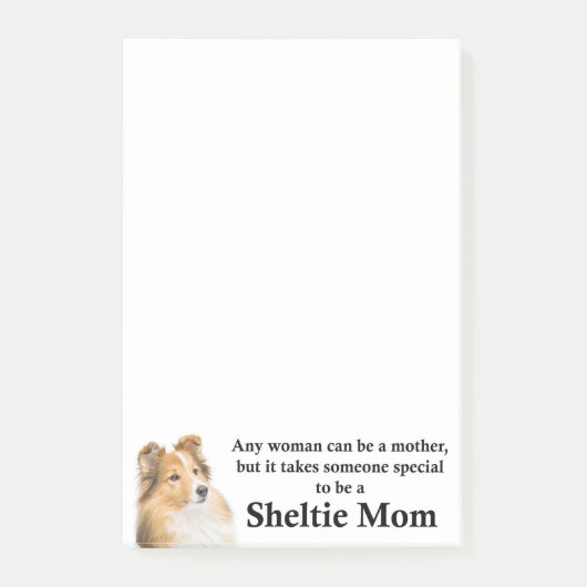 Sheltie Ma Post It Notes (Voorkant)