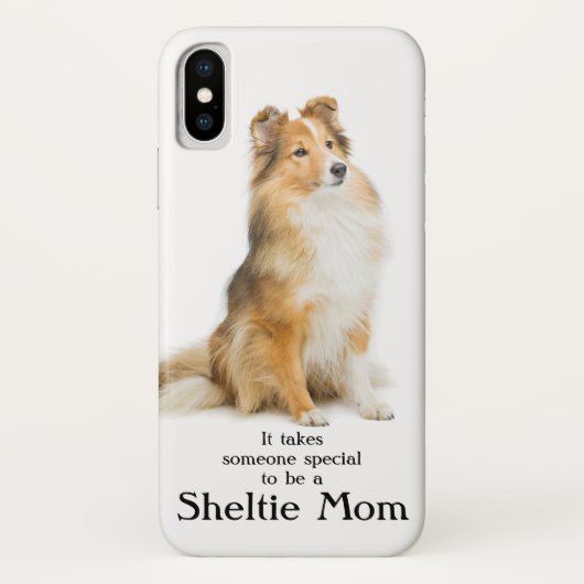Sheltie Ma Smartphone Hoesje (Achterkant)