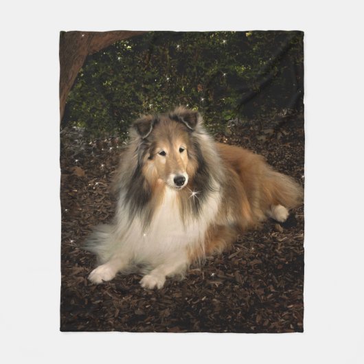 Sheltie Magic Fleece Blanket (Voorkant)