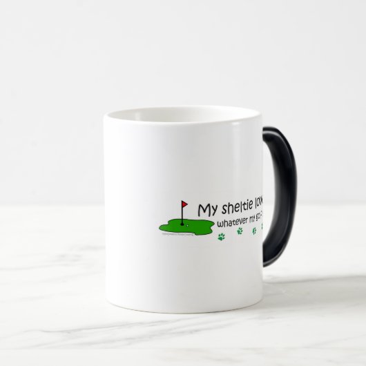 Sheltie Magische Mok (Voorkant rechts)