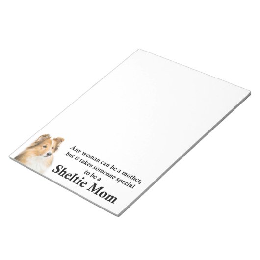 Sheltie Mam Notitieblok (Schuin)