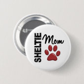 Sheltie mama 2 ronde button 5,7 cm (Voorkant /achterkant)