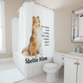 Sheltie mama Shower Curtain Douchegordijn (In situ)
