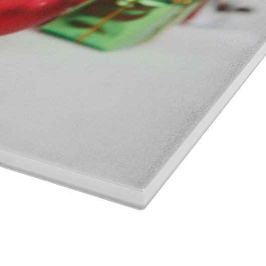 Sheltie met Kerstmis Ornament Snijplank (Hoek)