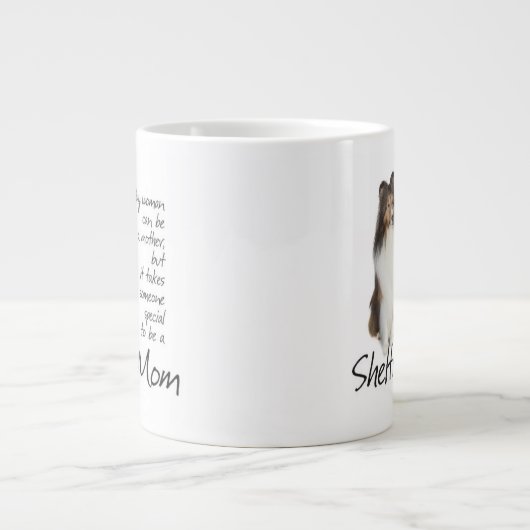 Sheltie Mom Jumbo Mok (Voorkant)