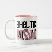 Sheltie MOM Tweekleurige Koffiemok (Links)