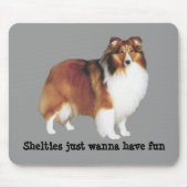 Sheltie Mousepad Muismat (Voorkant)
