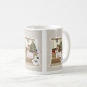 Sheltie onder de mistletoe koffiemok (Voorkant rechts)