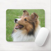 Sheltie op mousepad muismat (Met muis)