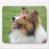 Sheltie op mousepad muismat (Voorkant)
