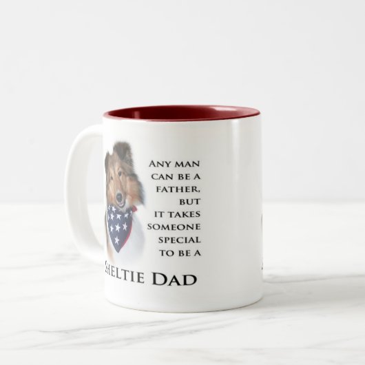 Sheltie Pap #3 Mok (Voorkant links)
