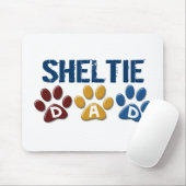 SHELTIE Paw Print 1 Muismat (Met muis)