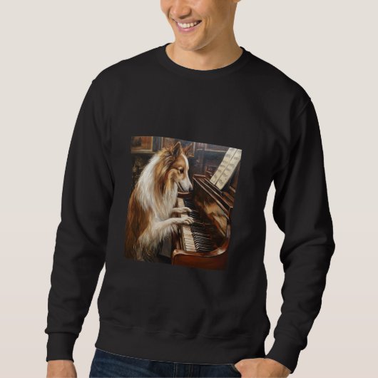 Sheltie Pianohond Trui (Voorkant)