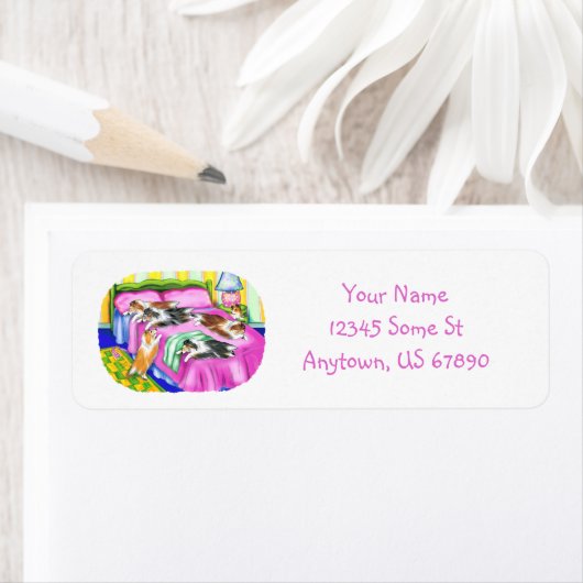 Sheltie Pink Comfort Etiket (Insitu)