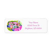 Sheltie Pink Comfort Etiket (Voorkant)