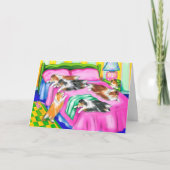 Sheltie Pink Comfort Kaart (Voorkant)
