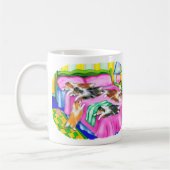Sheltie Pink Comfort Koffiemok (Links)