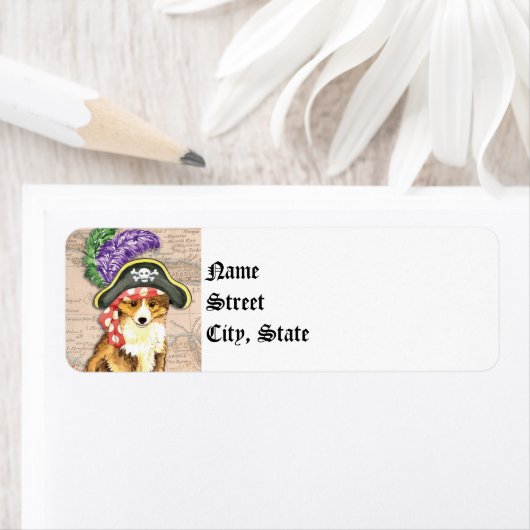 Sheltie Pirate Etiket (Insitu)