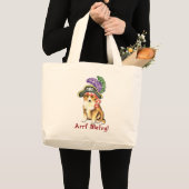 Sheltie Pirate Grote Tote Bag (Voorkant (product))