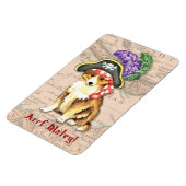 Sheltie Pirate Magneet (Linkerzijde)