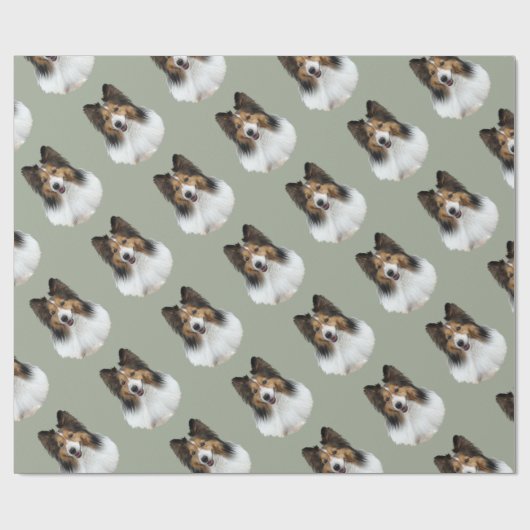 Sheltie Portait Cadeaupapier (Vlak)