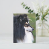 Sheltie Puppy Briefkaart (Staand voorkant)