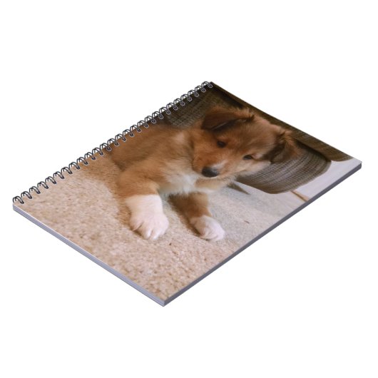 Sheltie Puppy Notitieboek (Linkerzijde)