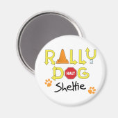 Sheltie Rally Dog Magneet (Voorkant / Achterkant)