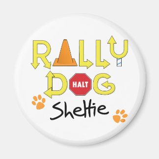 Sheltie Rally Dog Magneet
