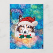 Sheltie-ras hond kerst feestdagenkaart (Voorkant)