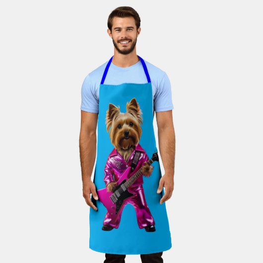 Sheltie Rock Star Apron Schort (Gedragen)