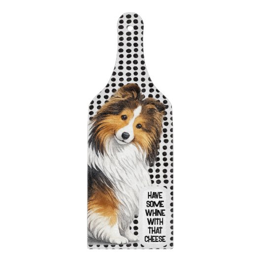 Sheltie -Sable charcuterie bord Snijplank (Voorkant)