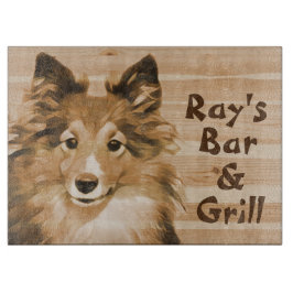Sheltie Sheep Dog Snijplank