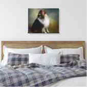 Sheltie Shetland Sheep Dog Canvas (Insitu (Slaapkamer))