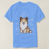 Sheltie Shetland Sheepdog Anatomy 4 T-shirt (Design voorkant)