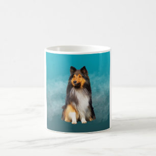 Sheltie Shetland Sheepdog Art Portret Koffiemok