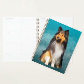 Sheltie Shetland Sheepdog Art Portret Planner (Display)